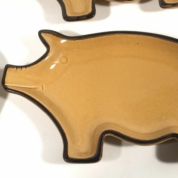 Piggy cocktail plates 4 (Napa style) - Picture 2 of 4